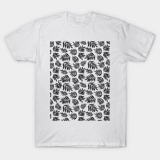 Branches pattern - black and white T-Shirt